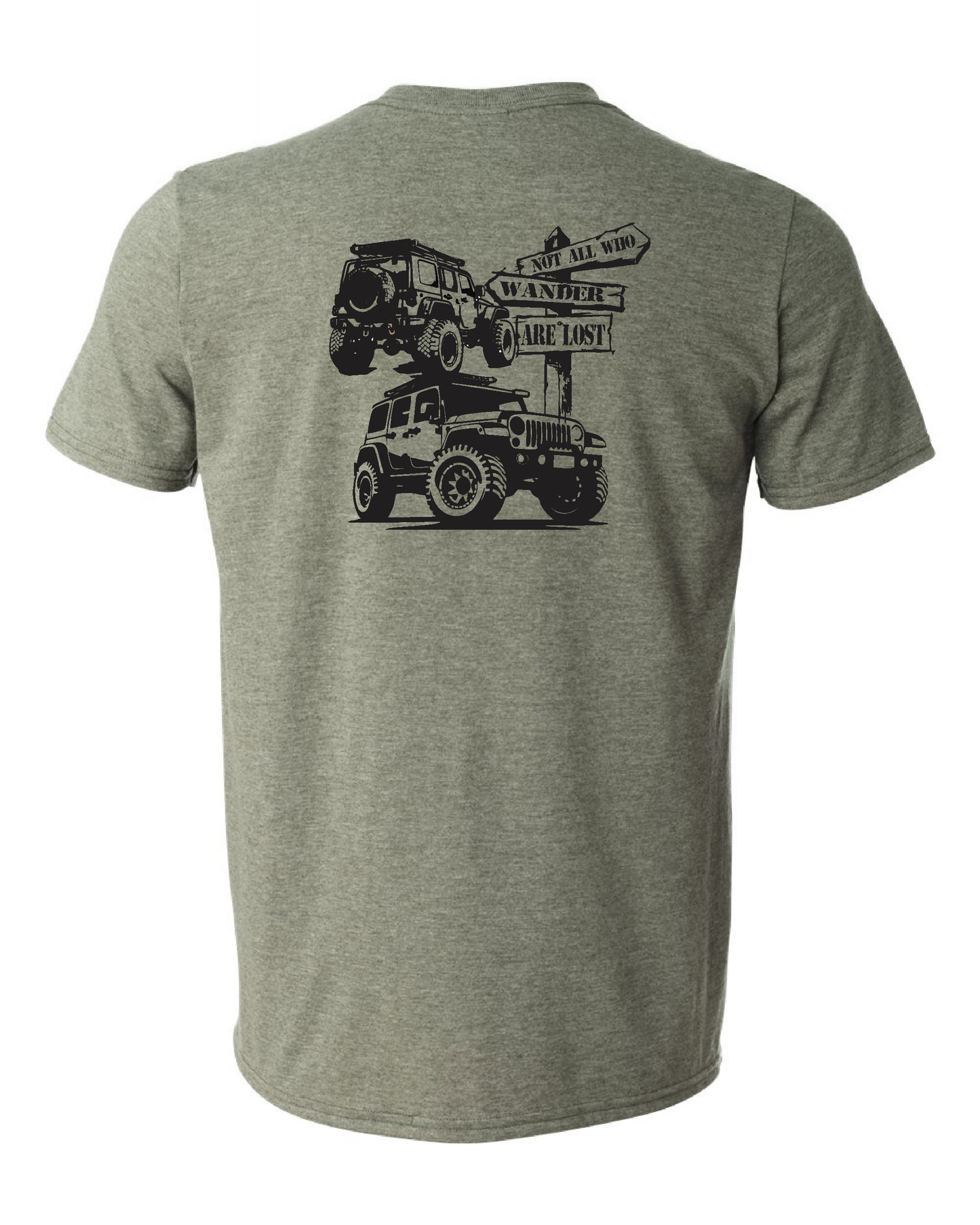 NOT ALL WHO WANDER ARE LOST JEEP SHIRT