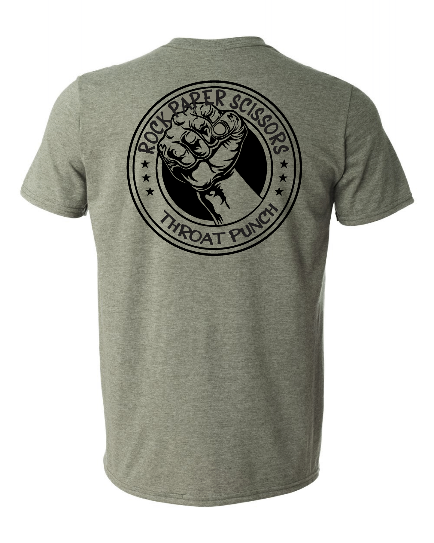 jiu jitsu t-shirt ROCK PAPER SCISSORS THROAT PUNCH